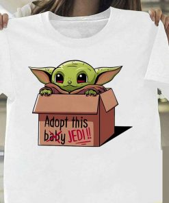 Lovely Baby Yoda T Shirt 2020 Summer Mandalorian T Shirt fashion woman Funny Cartoon The Child 1