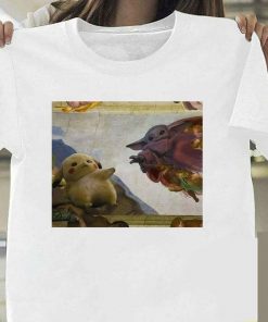 Lovely Baby Yoda T Shirt 2020 Summer Mandalorian T Shirt fashion woman Funny Cartoon The Child 2