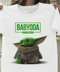 Lovely Baby Yoda T Shirt 2020 Summer Mandalorian T Shirt fashion woman Funny Cartoon The Child