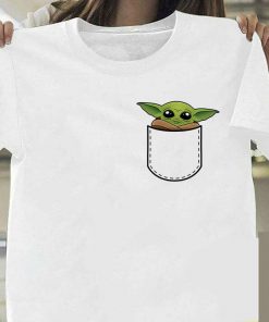 Lovely Baby Yoda T Shirt 2020 Summer Mandalorian T Shirt fashion woman Funny Cartoon The Child 3