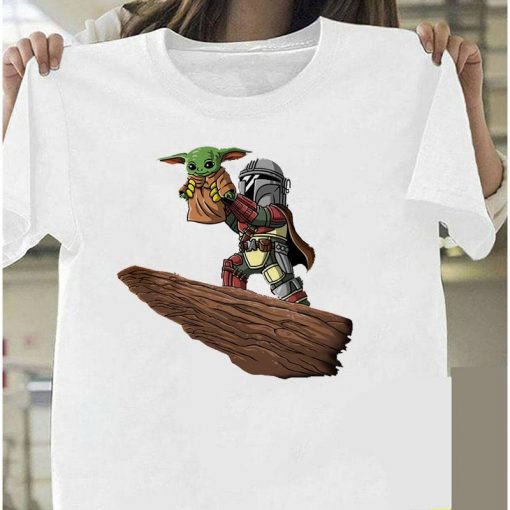 Lovely Baby Yoda T Shirt 2020 Summer Mandalorian T Shirt fashion woman Funny Cartoon The Child 5