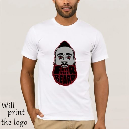 ManrvWtop Fear The Beard Harden Houston Rockets 13 T shirt