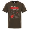 May the Rock Be With You Print T shirt Star Wars Hip Hop Men T Shirt