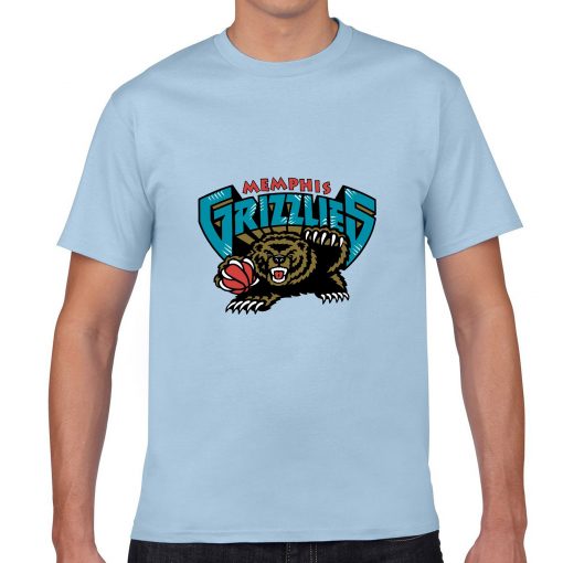 Memphis Grizzlies Cartoon Men Basketball Jersey Tee Shirts Fashion Man streetwear tshirt 2