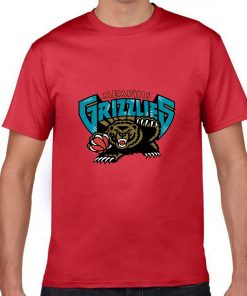 Memphis Grizzlies Cartoon Men Basketball Jersey Tee Shirts Fashion Man streetwear tshirt
