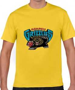 Memphis Grizzlies Cartoon Men Basketball Jersey Tee Shirts Fashion Man streetwear tshirt 4