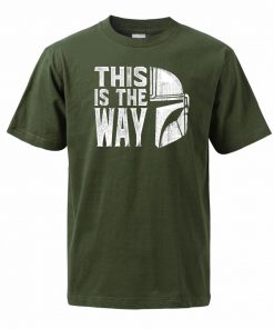 Men The Mandalorian T Shirts 2020 Summer Tops Tees Cotton Short Sleeve Star Wars This Is 2
