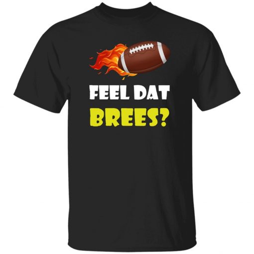Men s American Football New Orleans Feel Dat Brees Black Tops Tee T Shirt S 3XL