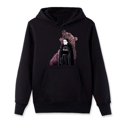 Men s Hoodies Game Of Thrones Lady Mormont Badass The North Remembers Artwork Awesome Zipper Fleece 1 1