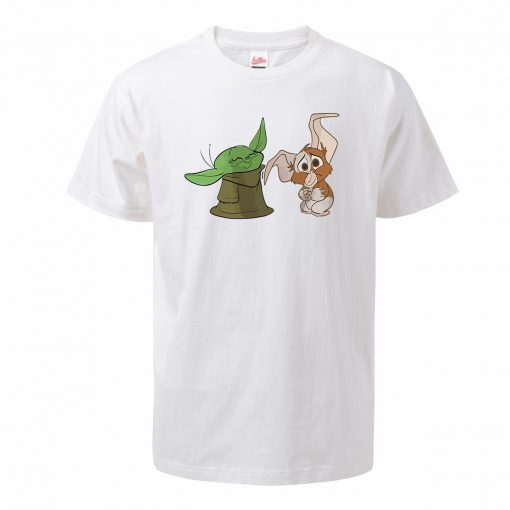 Men s Tshirt The Mandalorian Child Yoda Hip Hop Oversized T Shirt Summer Cotton Baby Yoda 2
