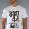 Miguel Cabrera Shirt Tigers Detroit 24 MVP Miggy Triple Crown Stats White Shirt