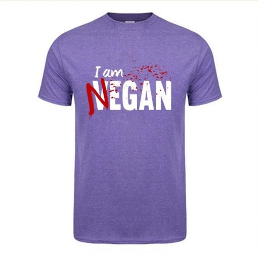 Negan lucille T Shirt Walking Dead Negan Lucille Men Fashion Design Custom Short Sleeve Valentine s 1