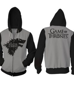 New Game of Thrones Direwolf Men Hoodies women Sweatshirts 3D Print Hooded Top Quality Plus size