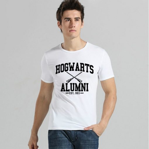 New Novelty Design Hogwarts Alumni T Shirt Men Women Harry Funny Potter T shirts Short Sleeve 2