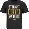 New Orleans Football Fans Straight Outta New Orleans Black TFGHFG Shirt SmFGHFG 5X Unisex men women