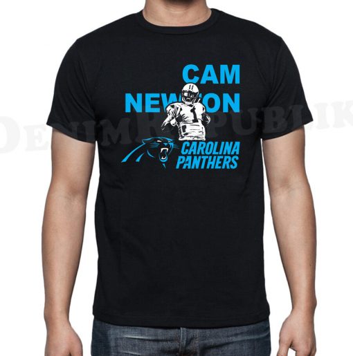 PANTHERS Black Mens T Shirt Carolina New Football Tee Fans Novelty CAM NEWTON Fashion Style Men
