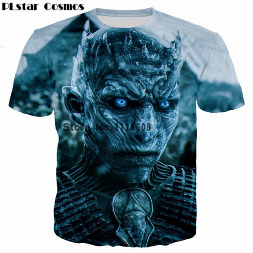 PLstar Cosmos Jon Snow Game of Thrones Printed 3D Men T shirt casual men tshirt Tops 3
