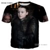 PLstar Cosmos brand Game of Thrones Laianna 3D fashion printing T shirt men and women neutral