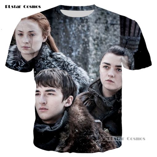 PLstar Cosmos brand Game of Thrones Laianna 3D fashion printing T shirt men and women neutral 2