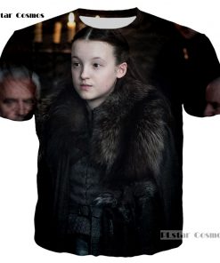PLstar Cosmos brand Game of Thrones Laianna 3D fashion printing T shirt men and women neutral