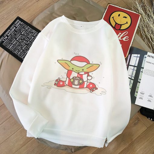 Pokemon Baby Yoda Shirt Aesthetic Harajuku Hoodies Sweatshirt Women Hoodies Women Kawaii Clothes Sweat Femme Thicken 3