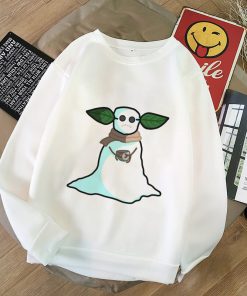 Pokemon Baby Yoda Shirt Aesthetic Harajuku Hoodies Sweatshirt Women Hoodies Women Kawaii Clothes Sweat Femme Thicken 5