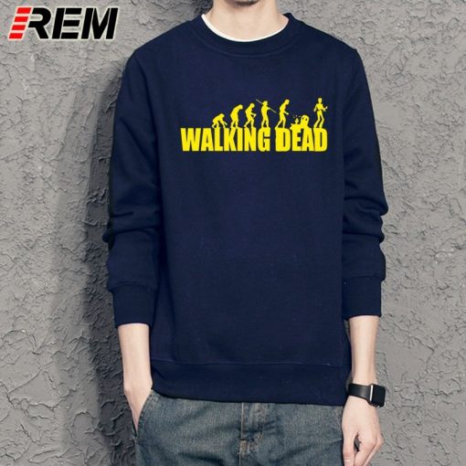 REM brand evolution walking dead dunk Sweatshirts cotton men long sleeve boy casual homme Hoodies tops