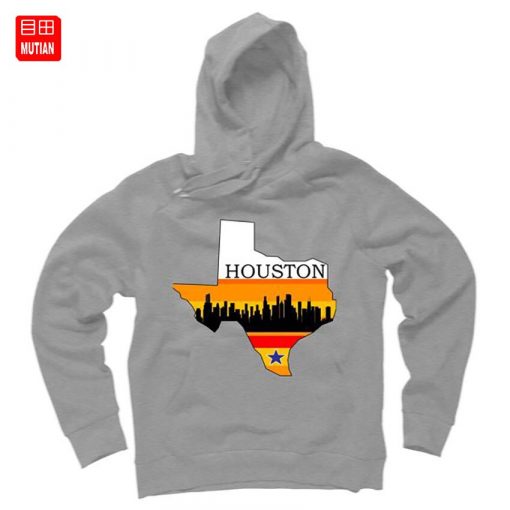 Retro Houston Texas Baseball Throwback T Shirt astro Baseball Houston Flag Skyline Big City Texas Houston 5