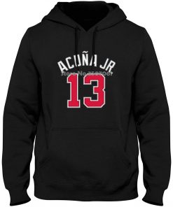 Ronald Acuna Jr Atlanta 13 Braves Youth Player Name Number Navy long sleeve gym jogger winter