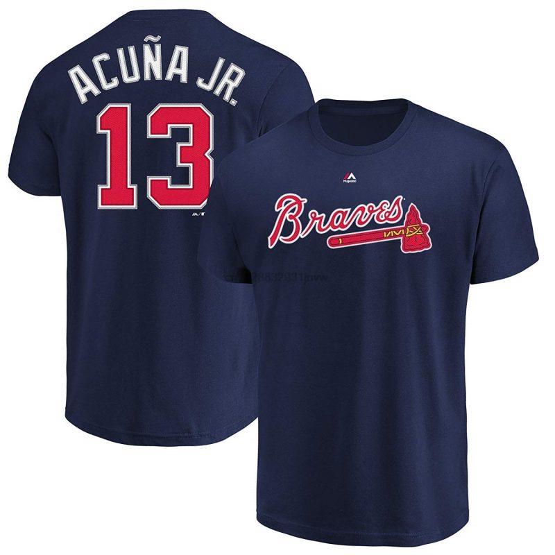 Ronald Acuna Jr Atlanta 13 Braves Youth Player Name Number T-Shirt ...