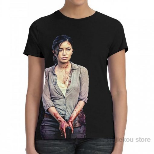 Rosita The Walking Dead men T Shirt women all over print fashion girl t shirt boy 2