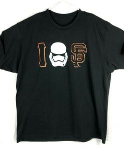 Sf Giants Mens Xl I Love Sf T Shirt Stormtrooper San Francisco Black For Youth Middle