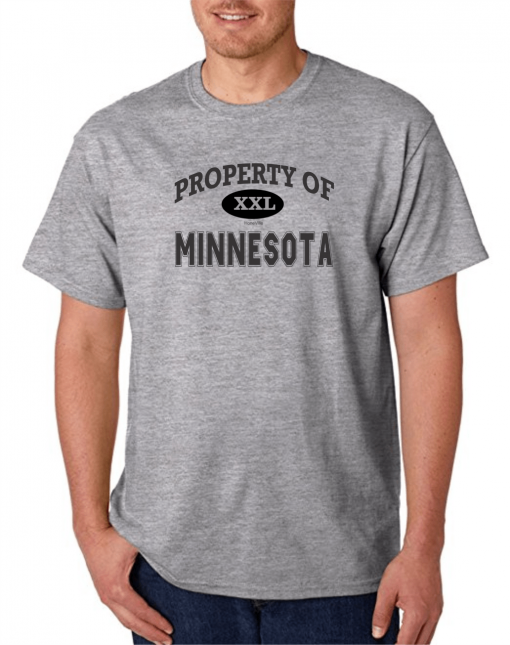 Short Sleeve T Shirt Usa State Property Of Minnesota