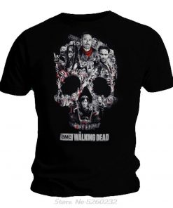 Short Sleeve Tshirt Fashion Zombies The Walking Dead Negan Tee T shirt For Men s Size