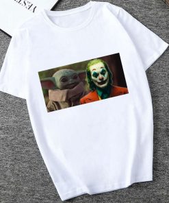 Showtly 2019 Cool STAR WARS Men Women Clown Cute Tiny Yoda Kids Printed T shirt Fantastic 2
