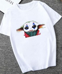 Showtly 2019 Cool STAR WARS Men Women Clown Cute Tiny Yoda Kids Printed T shirt Fantastic