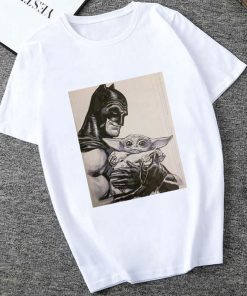 Showtly 2019 STAR WARS Men Women Cute Tiny Yoda Kids Printed T shirt Fantastic Mandalorian Baby 1