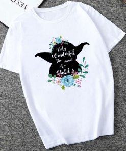 Showtly 2019 STAR WARS Men Women Cute Tiny Yoda Kids Printed T shirt Fantastic Mandalorian Baby