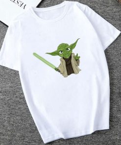 Showtly 2019 STAR WARS Slurp Men Women New Cute Tiny Yoda Printed T shirt Lady Fantastic 2