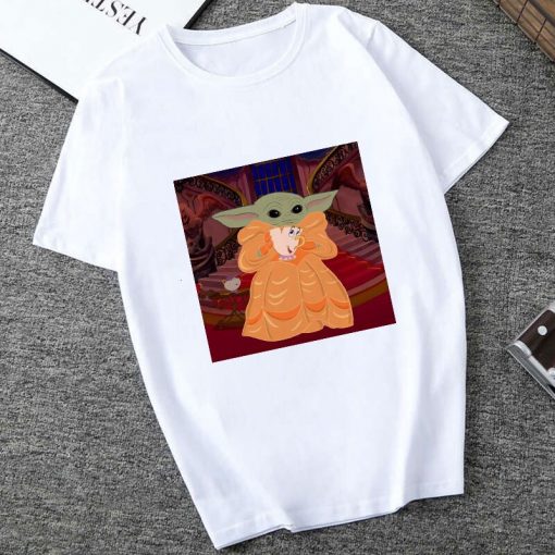 Showtly 2019 STAR WARS Slurp Men Women New Cute Tiny Yoda Printed T shirt Lady Fantastic 5