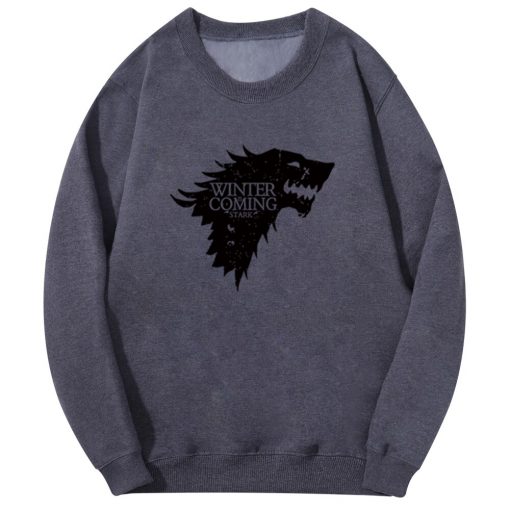 Spring Autumn Fashion Sweatshirt House Stark Winter Is Coming Wolf Casual Fleece Hoodie Pullover Game Of 1