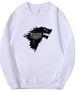 Spring Autumn Fashion Sweatshirt House Stark Winter Is Coming Wolf Casual Fleece Hoodie Pullover Game Of 3