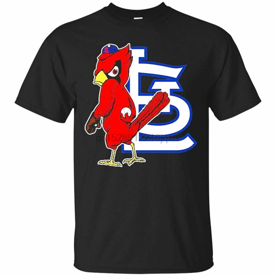 St Cardinal Louis Baseball Mascot T-Shirt - Thegiftsports Store