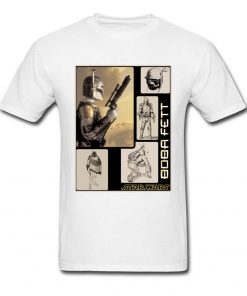 Star Wars Boba Fett Detailed Family Male T shirts Crew Neck Short Sleeve 100 Cotton Fabric 2