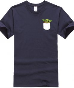 Star Wars Male T Shirt Ctue Baby Yoda T Shirt Fashion Brand Men T Shirts Hip 3