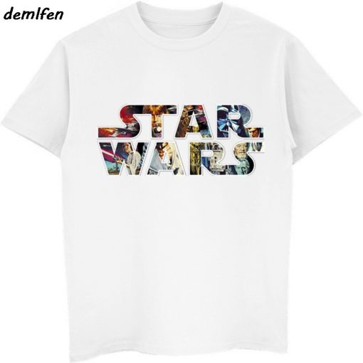 Star Wars Poster Stamp T Shirt Princess Leia Darth Vader Yoda Chewbacca Funny Tshirt Star Wars 4