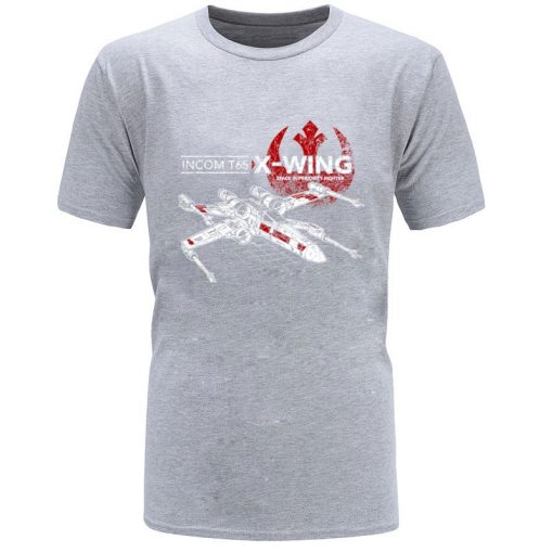 Star Wars TIE Fighter T65 X Wing Leisure Top T Shirt Aircraft Plane Starwars Printed Tshirt 1