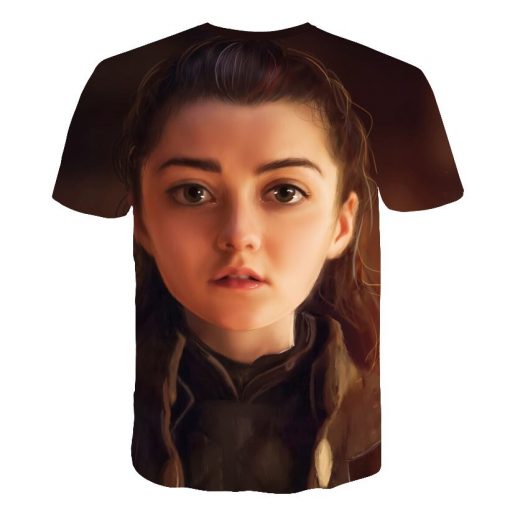 Summer Style Hip Hop Men T shirt Tops Arya Stark Men S Tee Tshirt Game Of 1