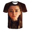 Summer Style Hip Hop Men T shirt Tops Arya Stark Men S Tee Tshirt Game Of