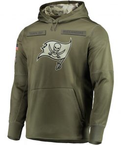 Tampa Bay American football Sweatshirt Buccaneers 12 Tom Salute to Service Sideline Therma Performance Pullover Brady 2
